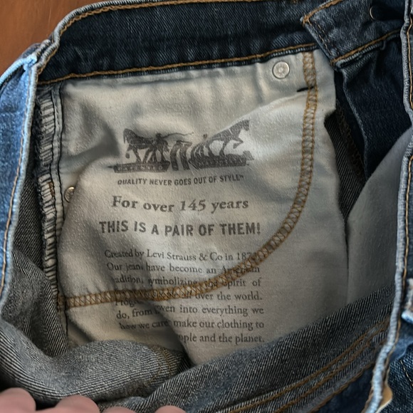 ♻️ Levi Strauss 505 Classic Fit Medium Wash Jeans 32x24 - Picture 11 of 11